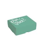 Caixa para 6 Brigadeiros Prá Você Turquesa 13X10,6X4,5 - 100 Un