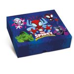 Caixa Retangular Tampa Fundo New Spidey And Fried P 17x13,5x4,5 - 10 Un