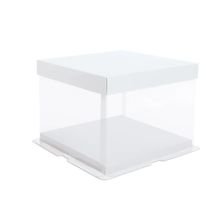 Caixa para Bolo Branco 21,7x21,7x16 - 1 Un