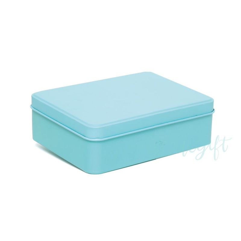 Lata Retangular para Lembrancinha Tiffany - 12x9x4cm - 06 unidades - Artegift - Magazine 25