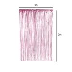 Cortina Decorativa Fosca Rosa L1 x A2 m- 01unidade - Artlille - Magazine 25