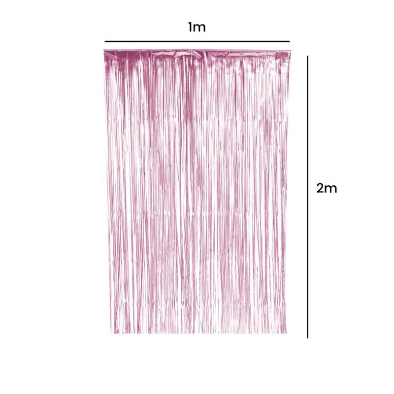 Cortina Decorativa Fosca Rosa L1 x A2 m- 01unidade - Artlille - Magazine 25