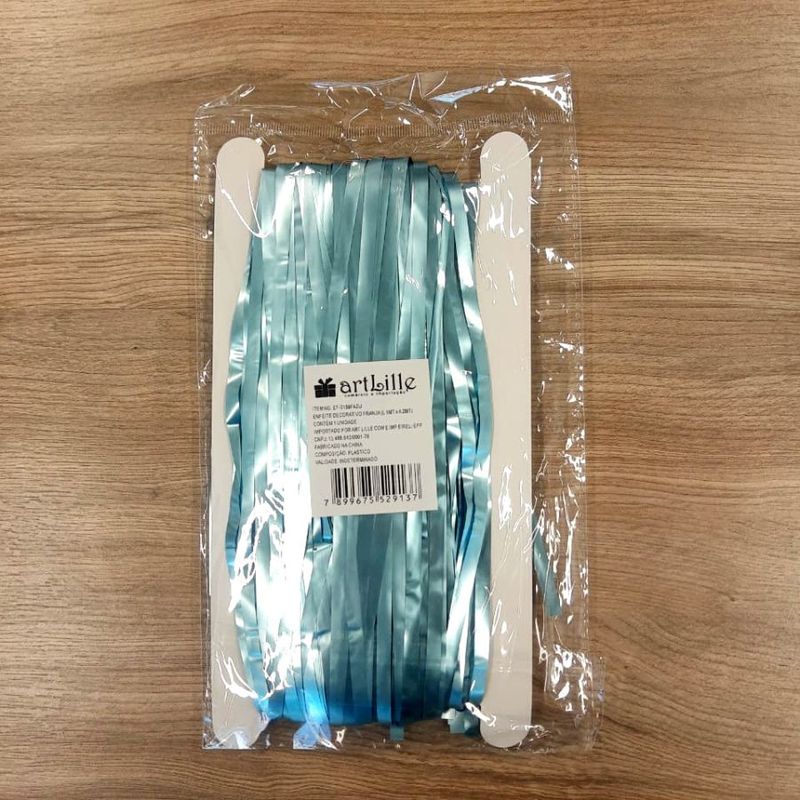 Cortina Decorativa Fosca Azul L1 x A2 m- 01unidade - Artlille - Magazine 25