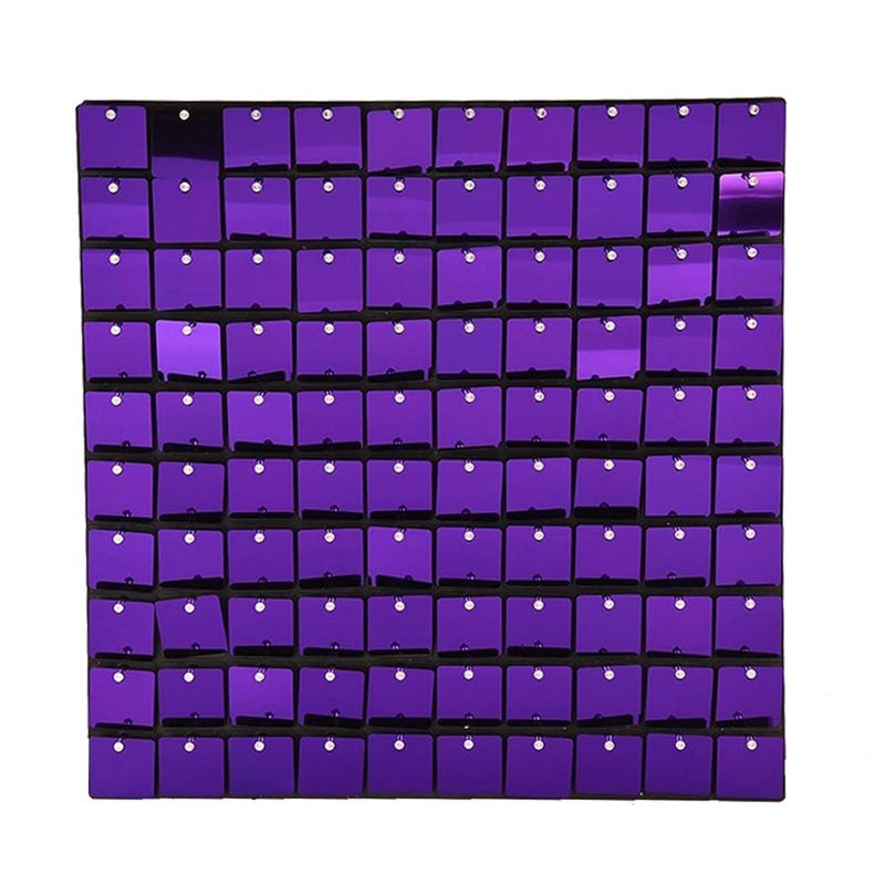 Painel Metalizado Shimmer Wall Roxo - 30x30cm - 1 unidade - Artlille - Rizzo