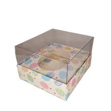 Caixa para Ovo de Páscoa 350 g - Ovos Coloridos - 1 unidade Pct. c/ 5 unds. - ASSK - Magazine 25