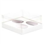 Caixa 3 Ovos de Colher 150G - 20,5cm x 17cm x 6,5cm - Branco - 5 Unidades - Assk - Páscoa Magazine 25