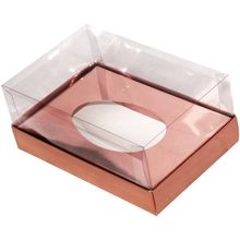 Caixa Ovo de Colher - Meio Ovo de 250g - 15x13x6,5cm - Rosé - 5 unidades - Assk - Magazine 25