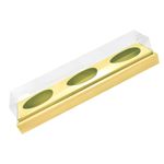 Caixa Ovo de Colher Trio em Linha  - Meio Ovo de 100g a 150g - 38,5cm x 8cm x 8cm - Ouro - 5unidades - Assk - Páscoa Magazine 25