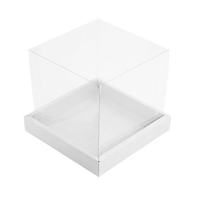 Caixa para Panetone 500g (15cm x 15cm x 15cm) Branca 5 unidades Assk Magazine 25