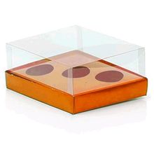 Caixa Ovo de Colher Triplo - Meio Ovo de 50g a 80g - Laranja - 20,5x17x6,5cm - 5un - Assk Magazine 25