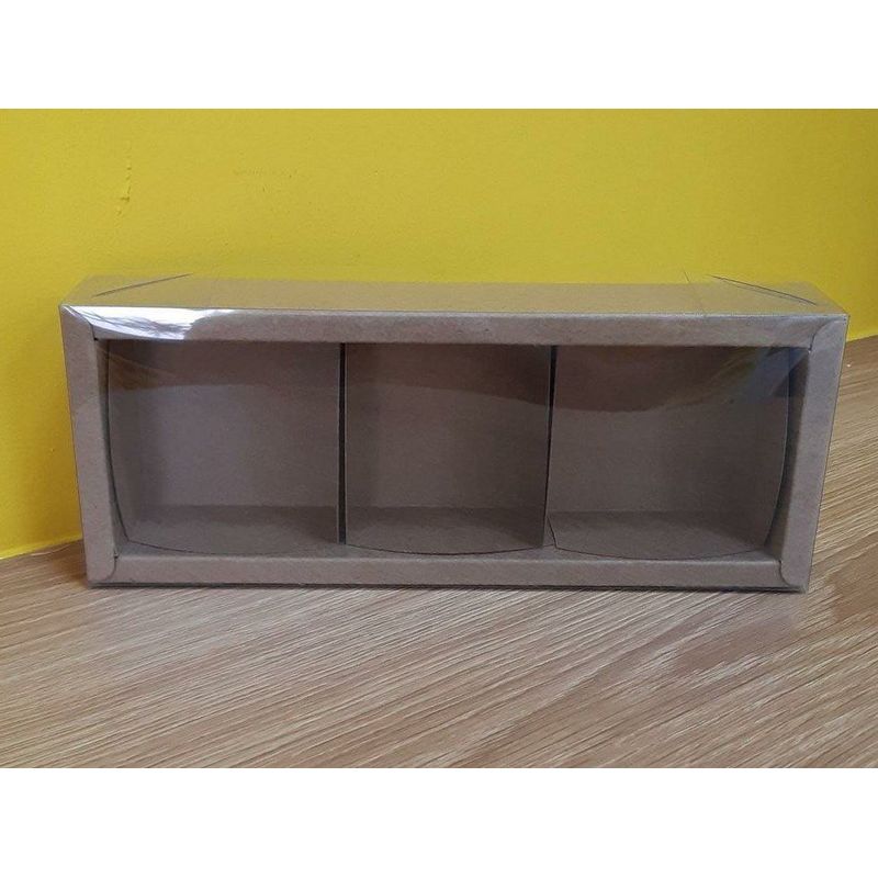 Caixa 3 Pães de Mel Kraft 6,2x19x4cm - 05 unidades - Assk - Magazine 25