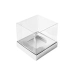 Caixa Mini Bolo P 5x5x5cm Prata - 10 unidades - Assk - Magazine 25