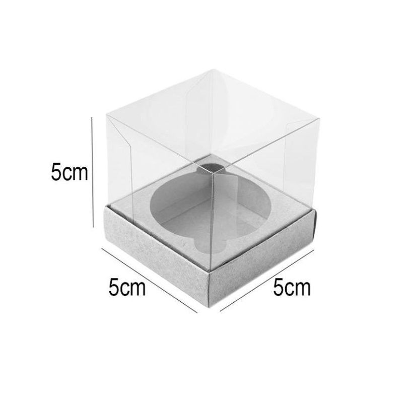 Caixa Mini Bolo P 5x5x5cm Prata - 10 unidades - Assk - Magazine 25