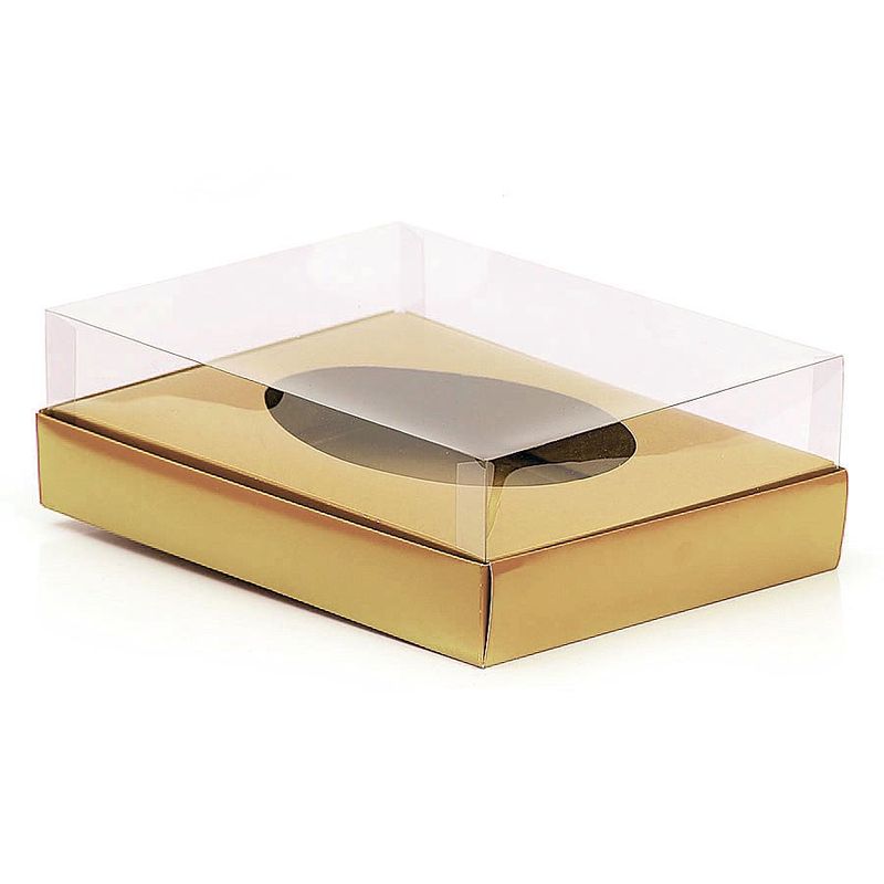Caixa Ovo de Colher - Meio Ovo de 1Kg - 28,5cm x 21,5cm x 9cm - Kraft - 5unidades - Assk - Páscoa Magazine 25