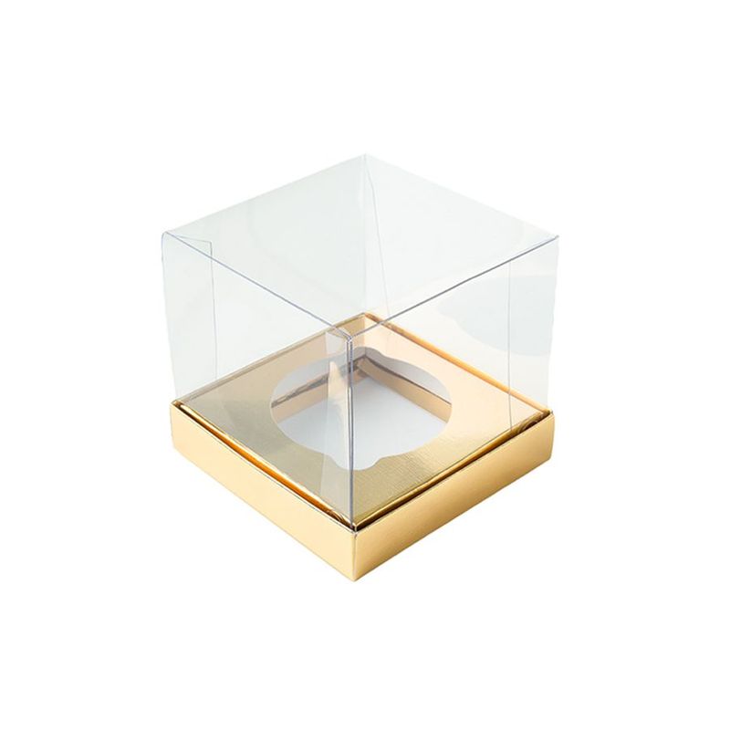 Caixa Mini Bolo M (7cm x 7cm x 7cm) Dourada 10 unidades Assk Magazine 25