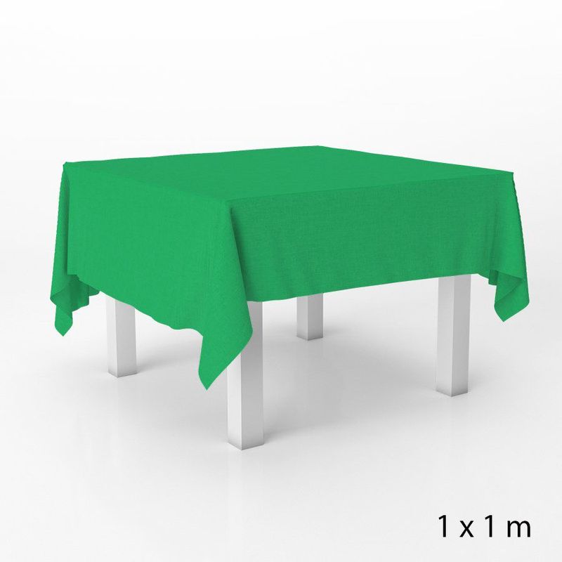 Toalha de Mesa em TNT - 1 x 1 metro - Verde Bandeira - 5 unidades - Best Fest - Magazine 25