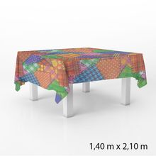Toalha de Mesa em TNT - 140 x 220 cm - Retalhos Festa Junina - 1 unidade - Best Fest - Magazine 25