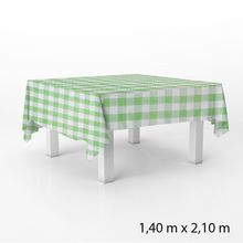 Toalha de Mesa em TNT - 140 x 220 cm - Xadrez Verde - 1 unidade - Best Fest - Magazine 25