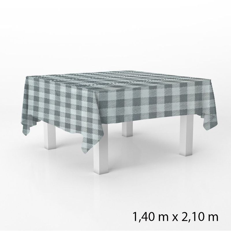 Toalha de Mesa em TNT - 140 x 220 cm - Xadrez Preto - 1 unidade - Best Fest - Magazine 25