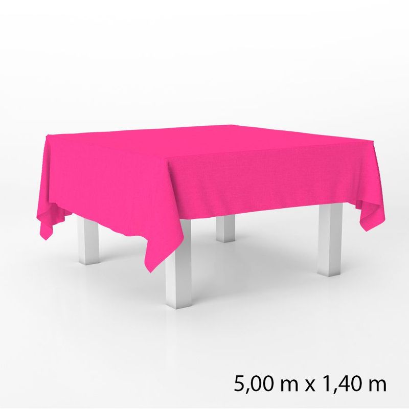 Toalha de Mesa Retangular em TNT - 140 x 500 cm - Pink - 1 unidade - Best Fest - Magazine 25