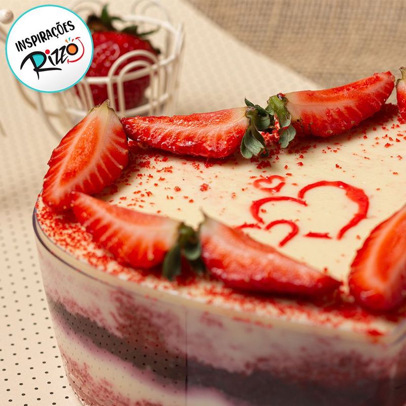 Caixa Acrílica para Cake Box Coração - Cristal - 750ml - 1 unidade - BlueStar - Magazine 25