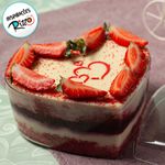 Caixa Acrílica para Cake Box Coração - Cristal - 750ml - 1 unidade - BlueStar - Magazine 25