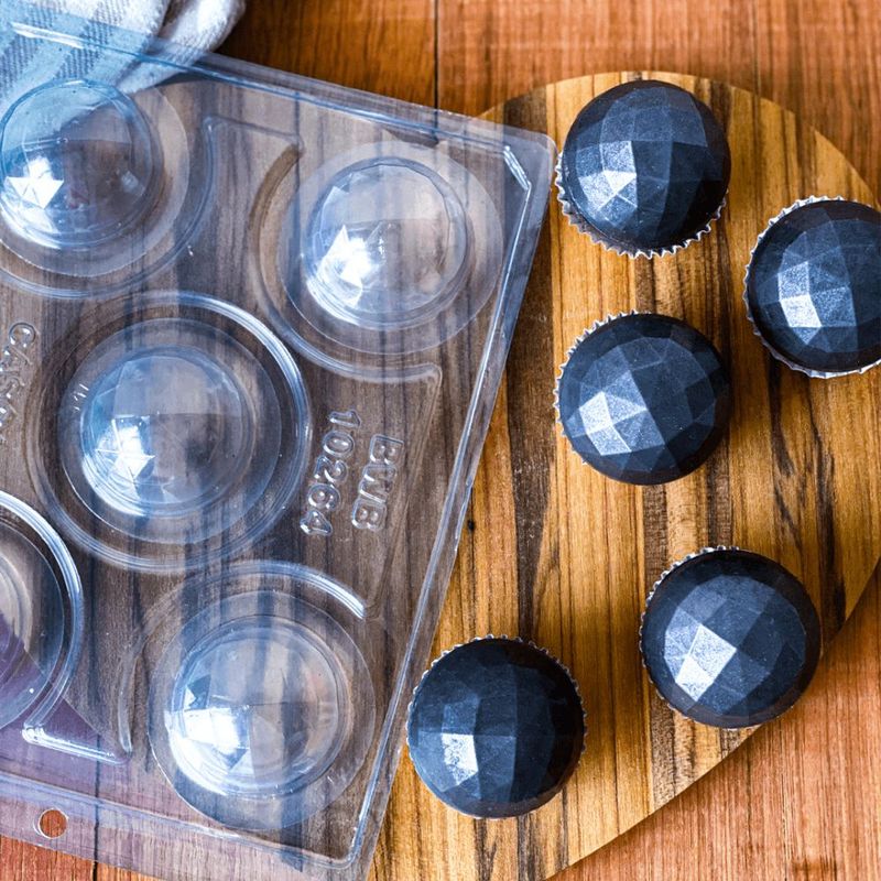 Forma de Acetato Forma Especial - Esfera De 50mm Lapidada 10264 - 01 Unidade - BWB - Magazine 25