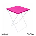 Toalha Plástica Cobre Manchas Perolizada - 78 x 78 cm - Pink - 10 unidades - CampFestas - Magazine 25