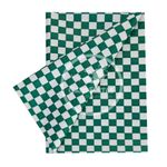 Toalha Plástica Cobre Manchas Perolizada - 78 x 78 cm - Xadrez Verde Bandeira - 10 unidades - CampFestas - Magazine 25