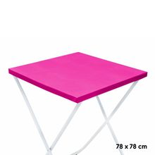 Toalha Plástica Cobre Manchas Perolizada - 78 x 78 cm - Pink - 10 unidades - CampFestas - Magazine 25