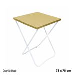 Toalha Plástica Cobre Manchas Perolizada - 78 x 78 cm - Dourada - 10 unidades - CampFestas - Magazine 25