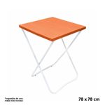 Toalha Plástica Cobre Manchas Perolizada - 78 x 78 cm - Laranja - 10 unidades - CampFestas - Magazine 25