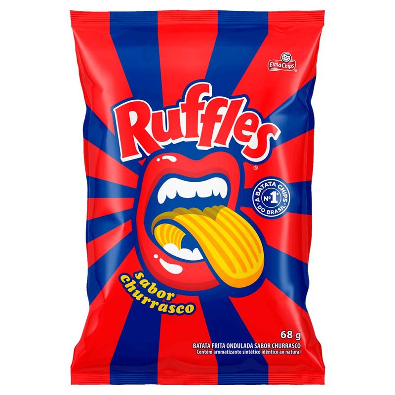 Batata Ruffles Churrasco 68g - Elma Chips