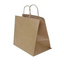 Sacola de Papel Fundo Largo Kraft Ref 5911 - 23,5x17x34cm - 10 unidades - WMA - Magazine 25