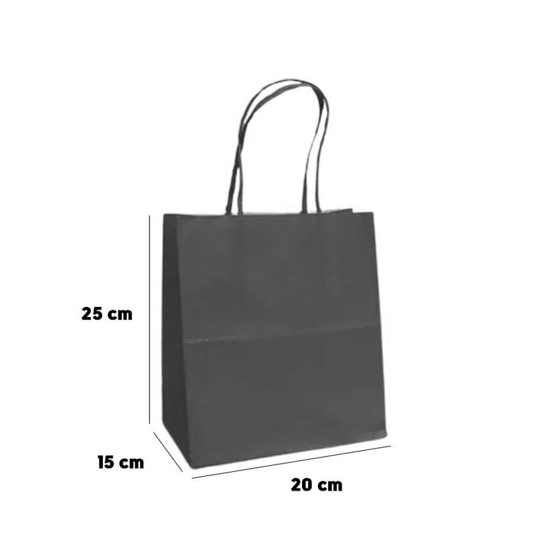 Sacola de Papel - Vermelho - Ref 5973 - 10 UN - 20x15x25cm - Magazine 25
