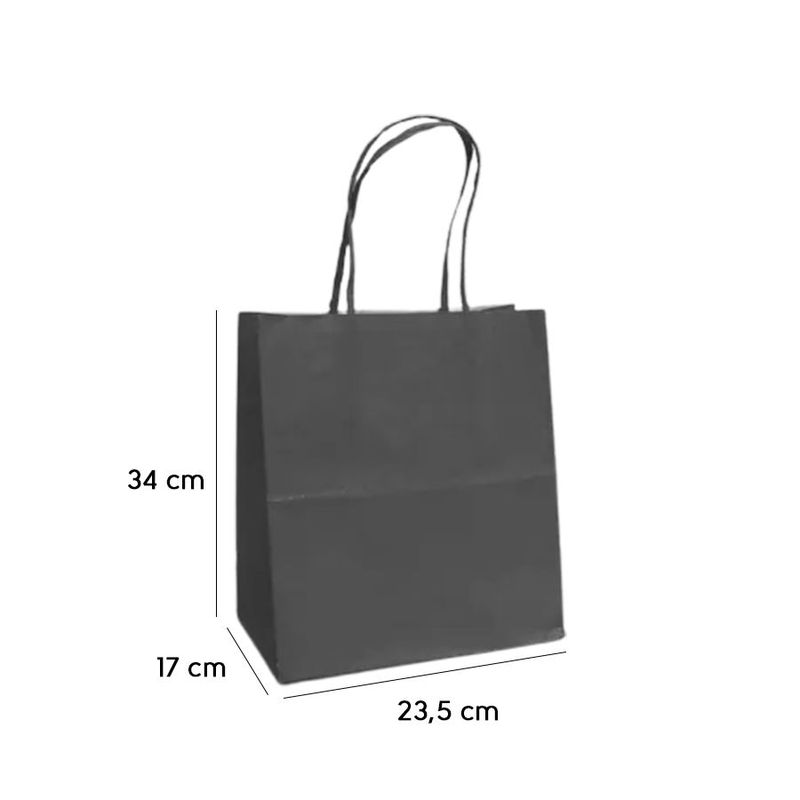 Sacola de Papel - Vermelho - Ref 5997 - 10 UN - 23,5x17x34cm - Magazine 25