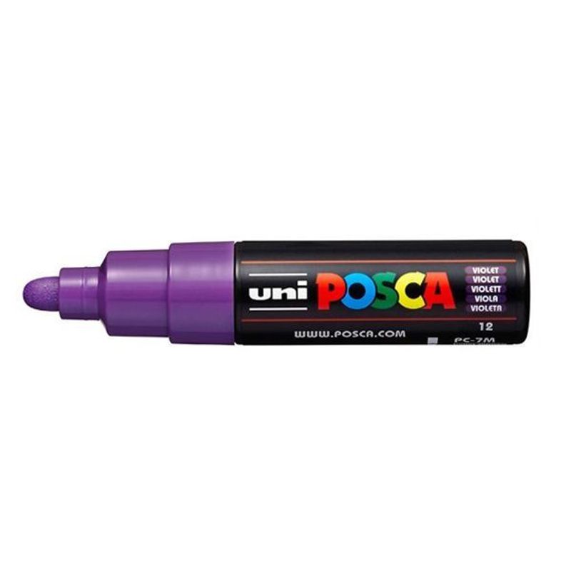 Caneta Posca PC-7m 5,5mm Violeta - 01 un - UniPosca - Magazine 25