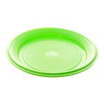 Prato Biodegradável 15cm Crystal Neon Verde - 10 Unidades - Trik Trik
