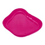 Bandeja Orgânica  - 13x10cm -  Pink - 1 unidade - Só Boleiras - Magazine 25