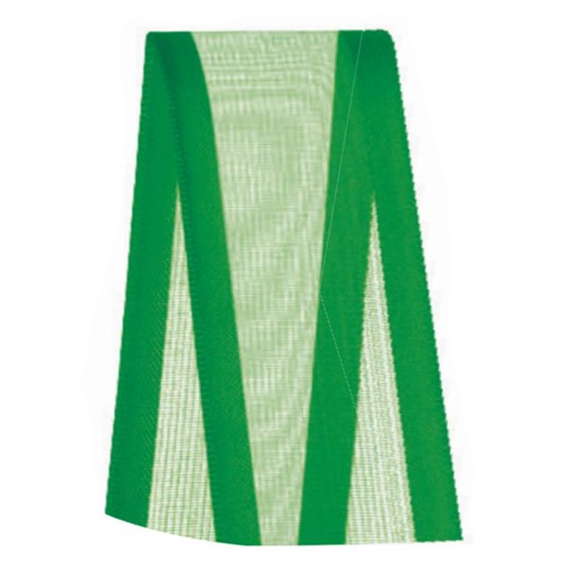 Fita Voal com Cetim Progresso  ZC009 38mm - 10m Cor 217 Verde Bandeira - 01 Unidade - Progresso - Magazine 25