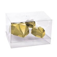 Caixa para Ovo de Coração em Acrílico Transparente 250g e 2 Trufas - Linha Elegance - Cromus - Magazine 25