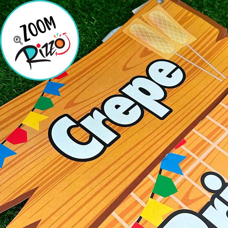 Placa de Sinalização Crepe Festa Junina - 1 unidade - Cromus - Magazine 25