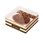 Caixa New Practice Meio Ovo com Docinhos 250g Tons de Chocolate - 01 Unidade - Cromus Páscoa - Magazine 25