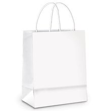 Sacola de Papel G 32x26,5x13cm - Branco - 10 unidades - Cromus - Rizzo