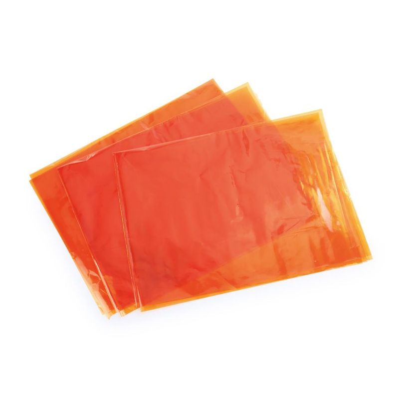 Folha Para Decorar Lâmpada - Laranja - 85x100cm  - 3 unidades - Cromus - Magazine 25
