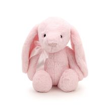Coelho de Pelúcia com Laço - Rosa - 31cm - 1 unidade - Cromus - Magazine 25