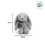 Coelho de Pelúcia com Laço - Rosa - 31cm - 1 unidade - Cromus - Magazine 25