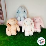 Coelho de Pelúcia com Laço - Rosa - 31cm - 1 unidade - Cromus - Magazine 25