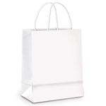 Sacola de Papel GG 39x32x16cm - Branco - 10 unidades - Cromus - Magazine 25