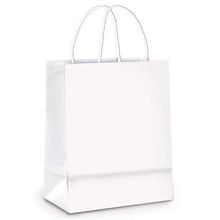 Sacola de Papel GG 39x32x16cm - Branco - 10 unidades - Cromus - Rizzo